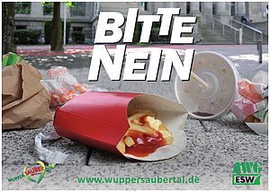 Bitte nein - Restmüll auf der Straße